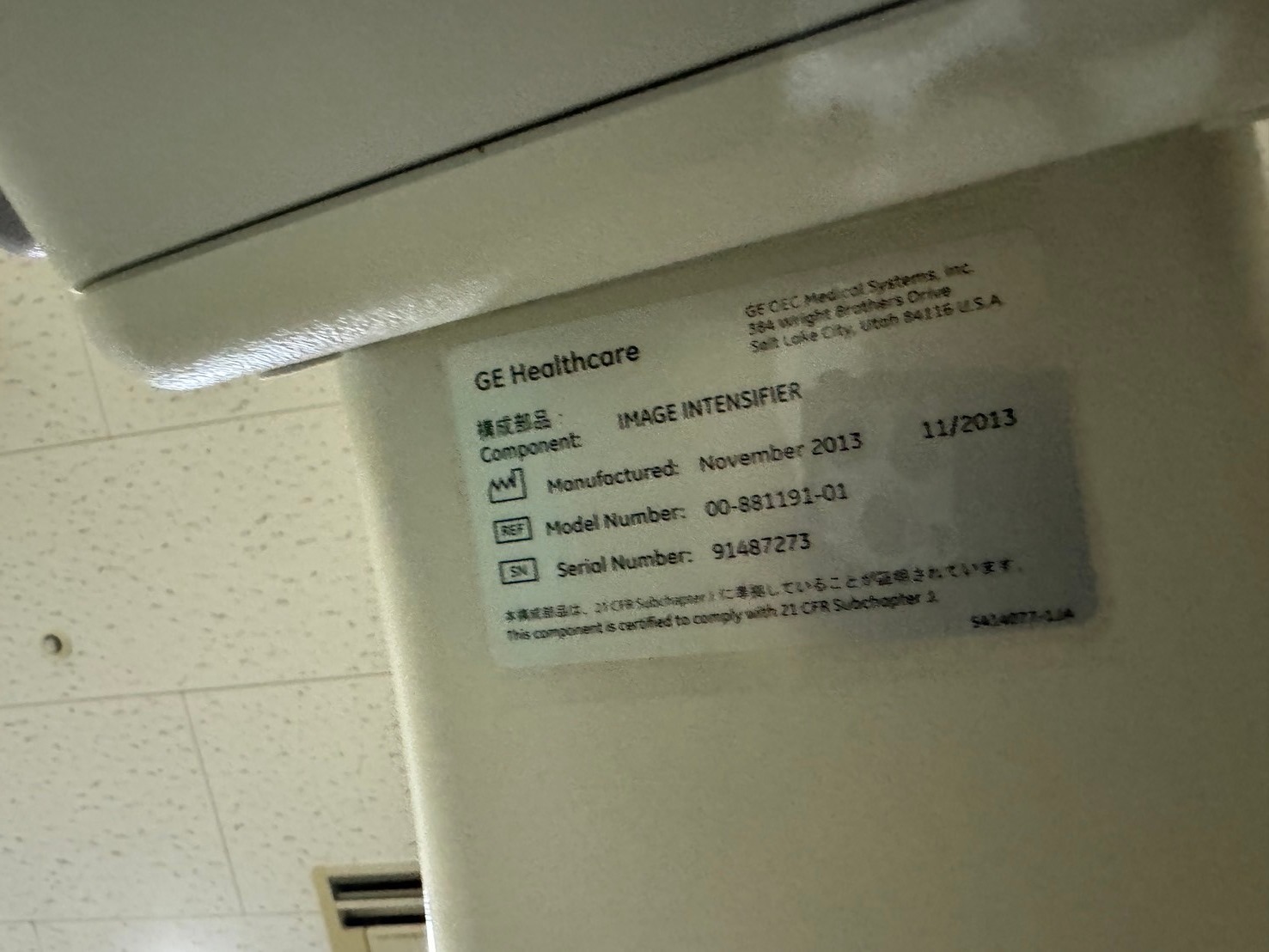OEC 9900 Elite GSP C-Arm Image