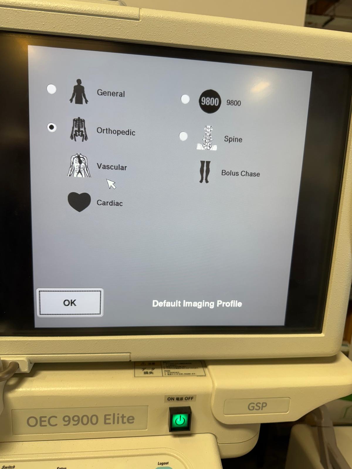 OEC 9900 Elite GSP C-Arm Image