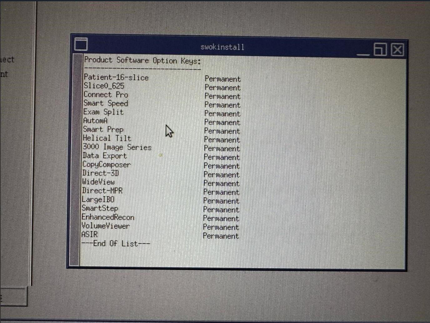 GE Optima CT580 RT Image