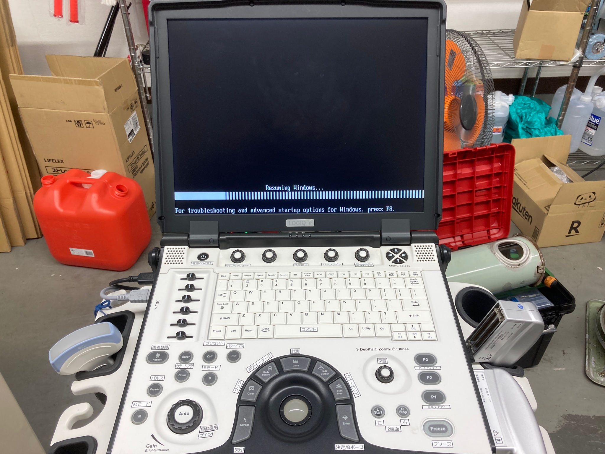 GE Logiq e Portable Ultrasound Image