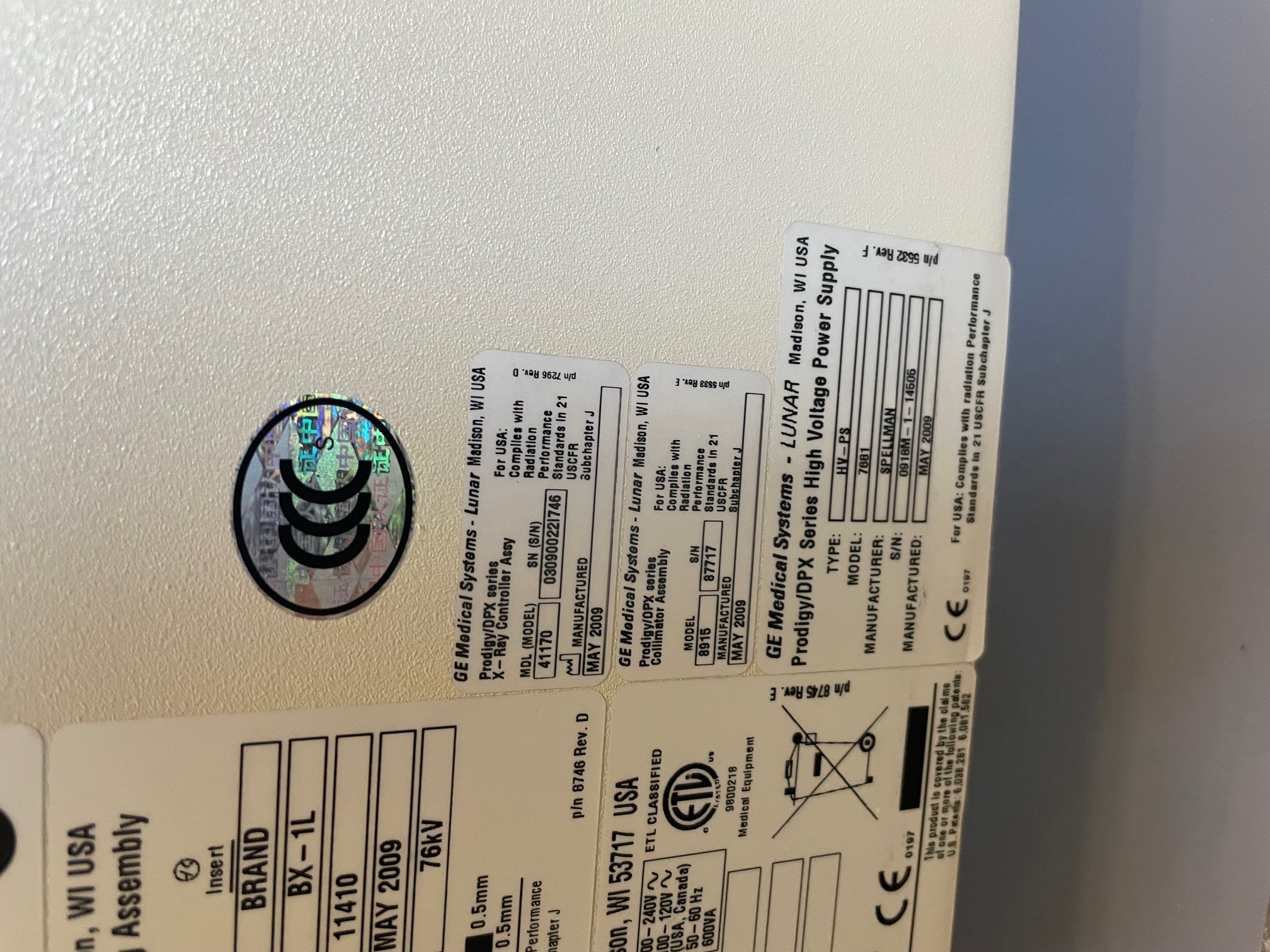 GE Lunar Prodigy Bone Densitometer Image