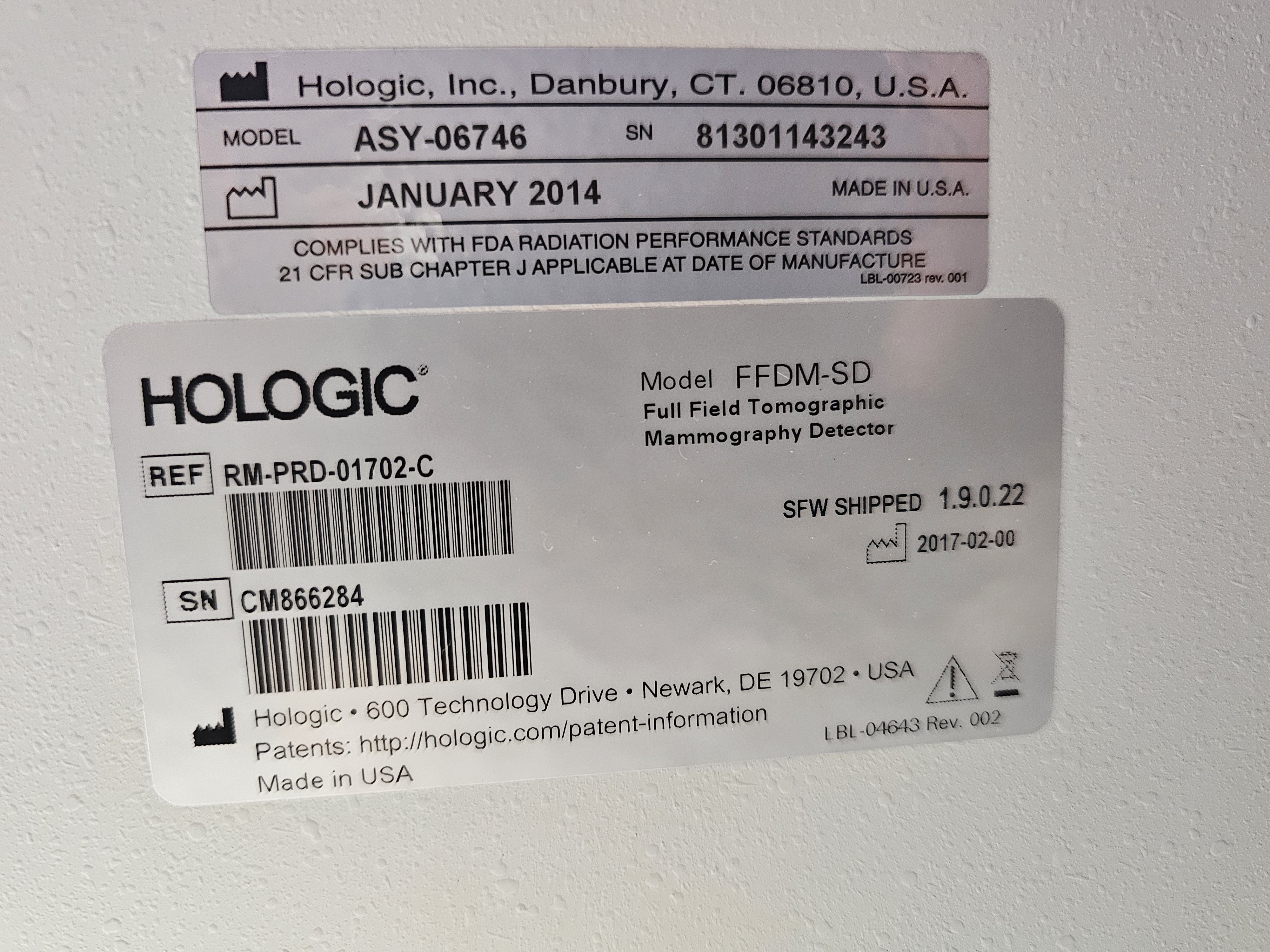 Hologic Selenia Dimensions Mammography System w/Tomo Image