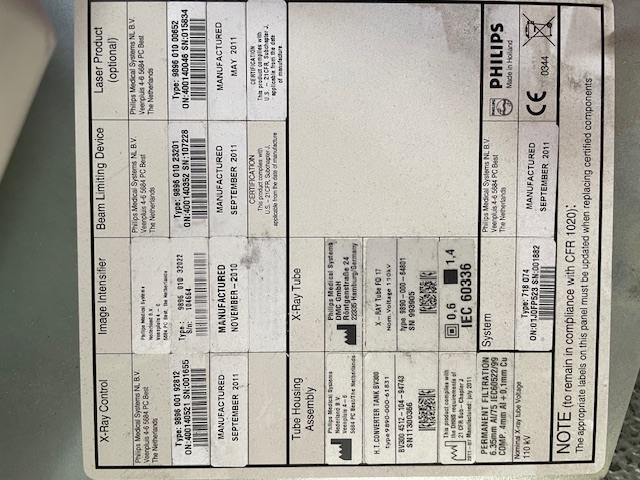 Philips BV Endura C-Arm Image