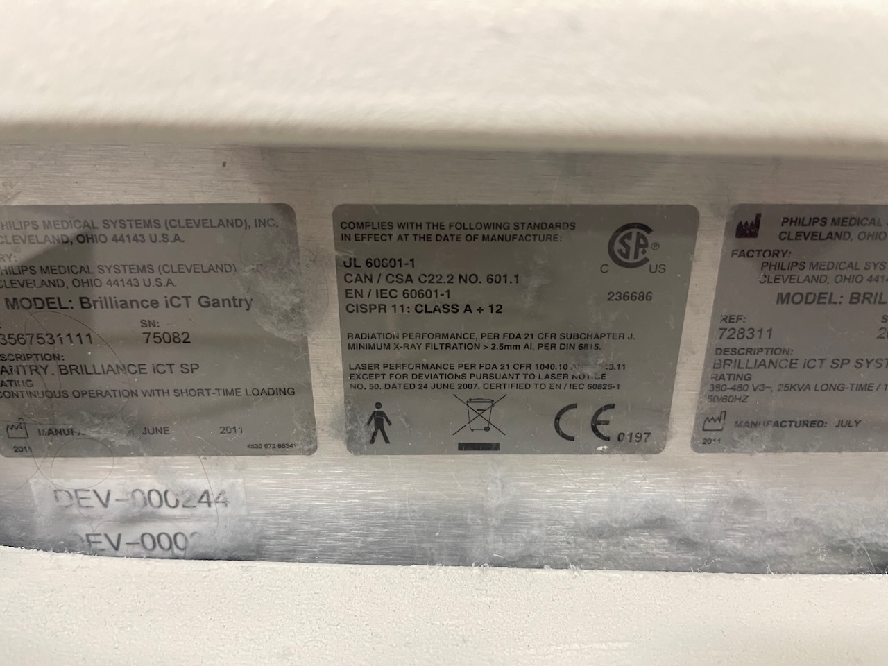 Philips iCT SP 128 Slice CT Image