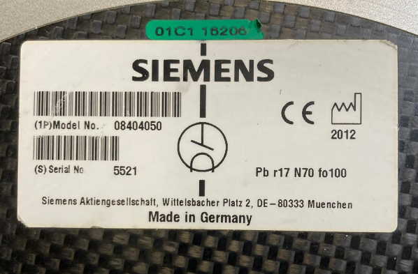 Siemens Arcadis Varic C-Arm Image