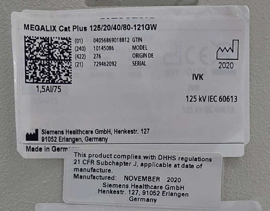 Siemens Artis Zee Biplane Cath lab Image