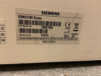 Siemens Scope Power 16 Slice w/Care Dose Image