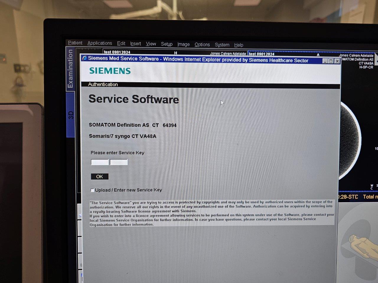 Siemens Definition AS 64 Slice CT Scanner Image