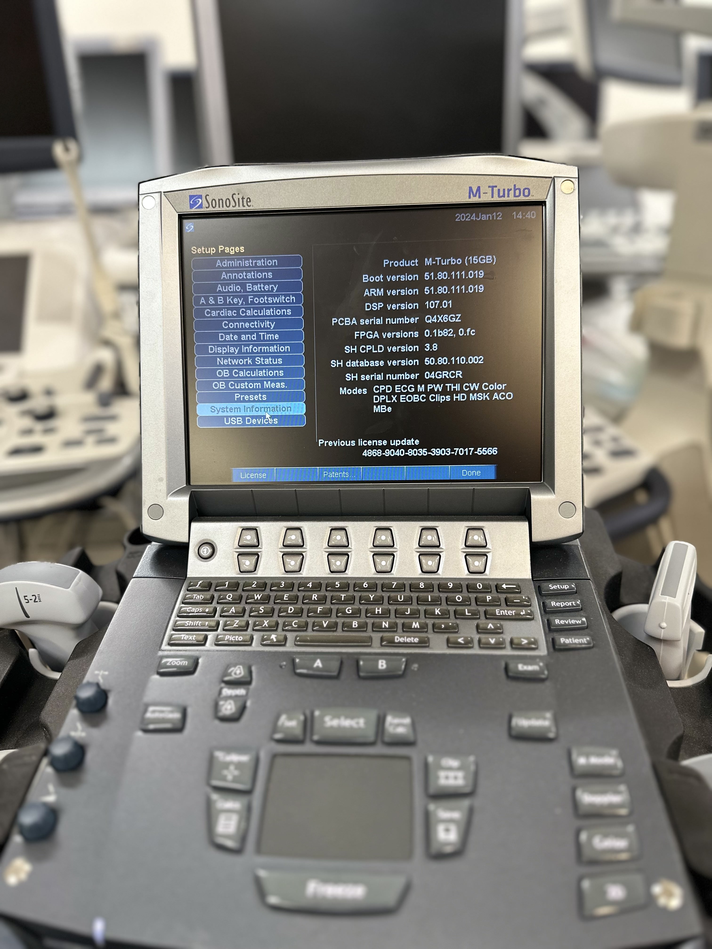 Sonosite M-Turbo Portable Ultrasound Image