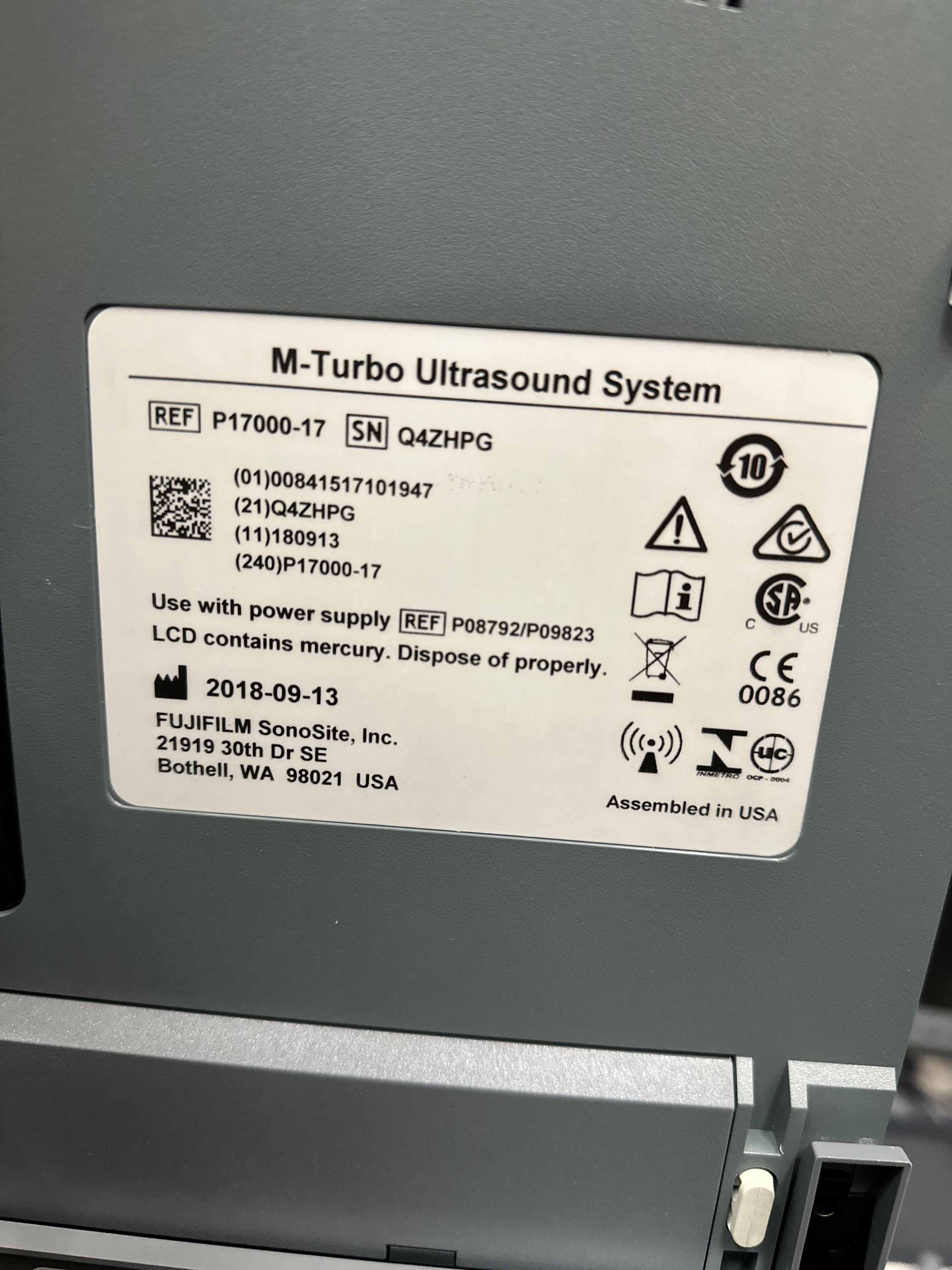 Sonosite M-Turbo Portable Ultrasound Image